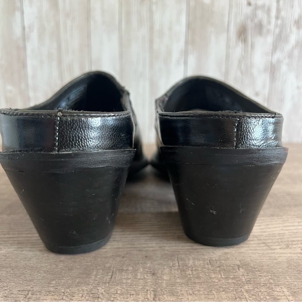 Ariat Black Western Turquoise Embroidered Women's Leather Mules 10 - Picture 5 of 7